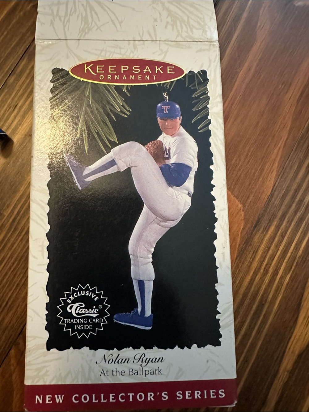 Hallmark keepsake ornament Nolan  Ryan at the ballpark collection 1996